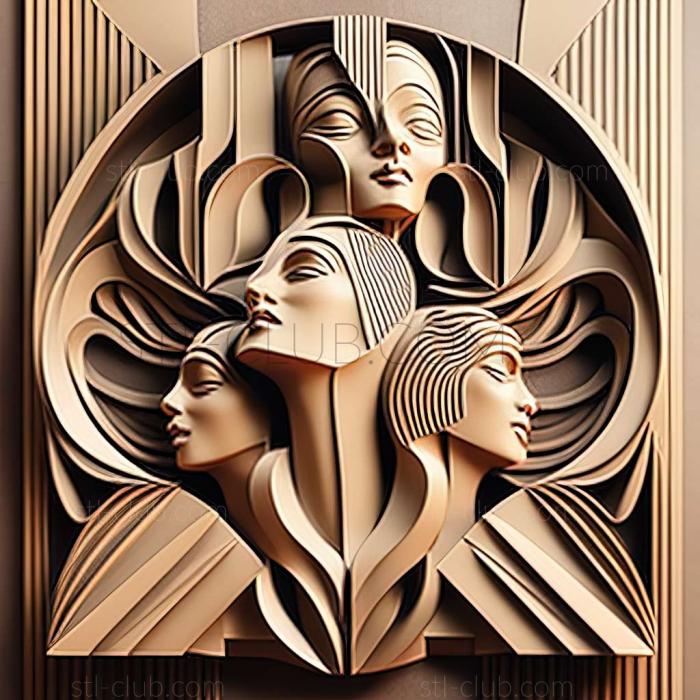 3D model art deco (STL)